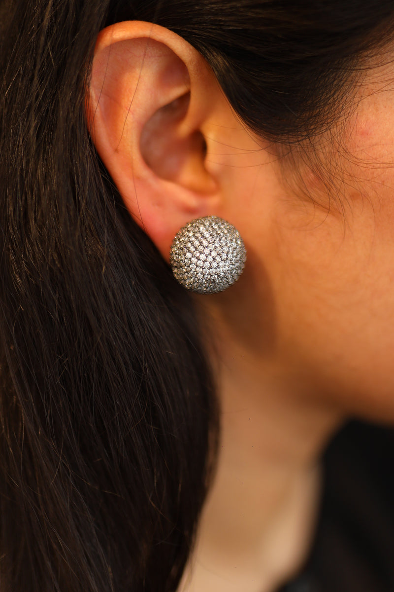 Shimmer Bomb Earrings (Silver)