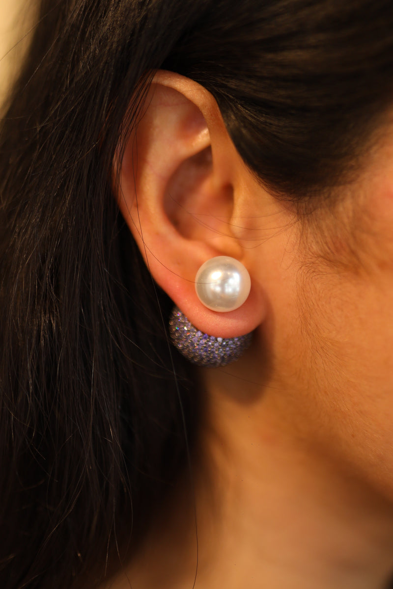 Shimmer Bomb Earrings (Lilac)