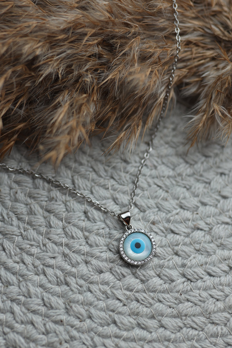 Silver Evil Eye Pendant