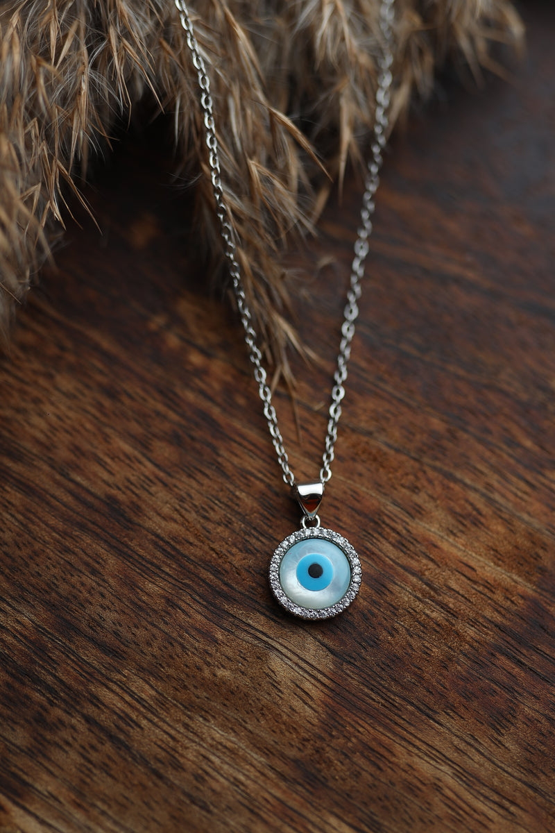 Silver Evil Eye Pendant