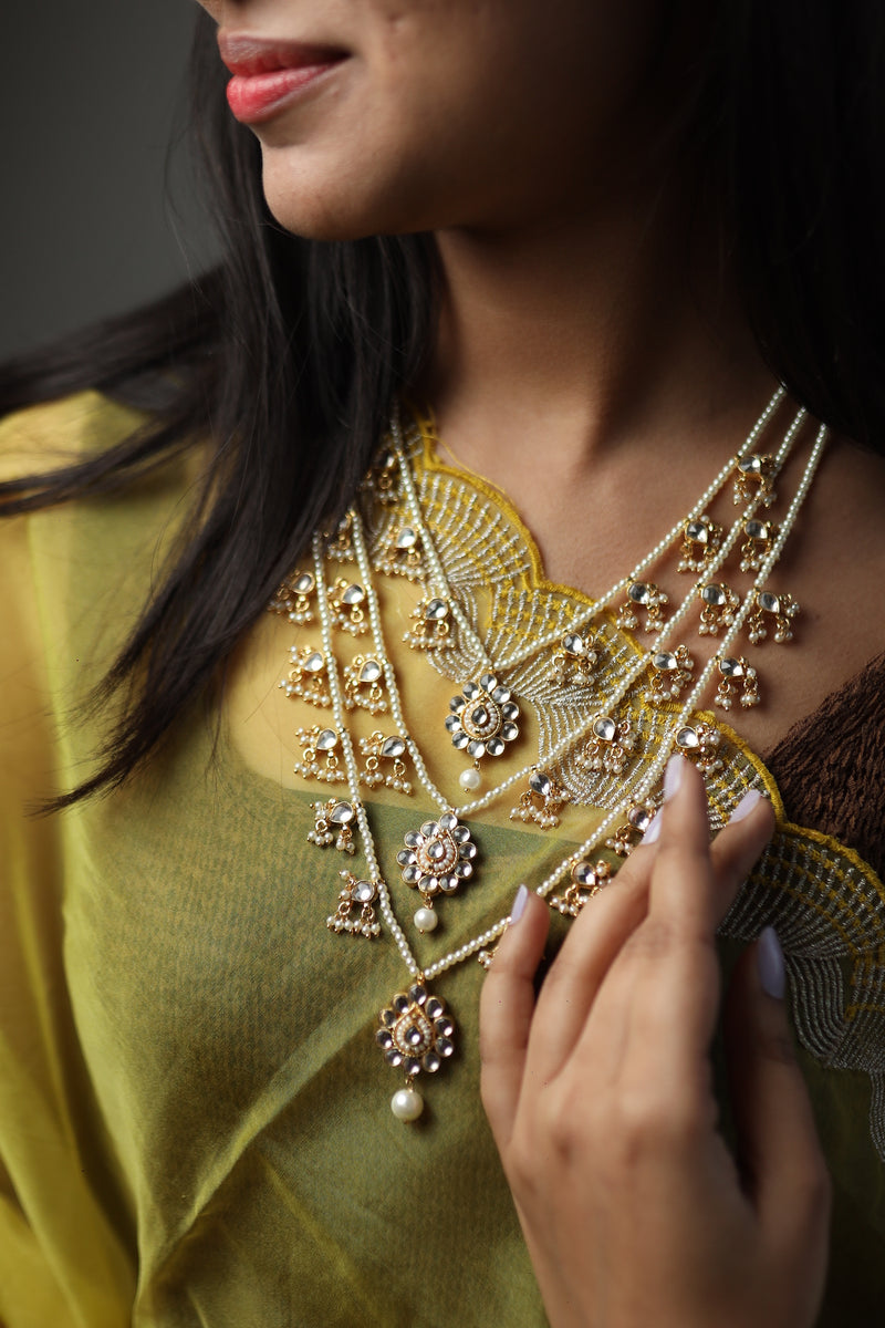 Zora Layered Kundan Necklace Set