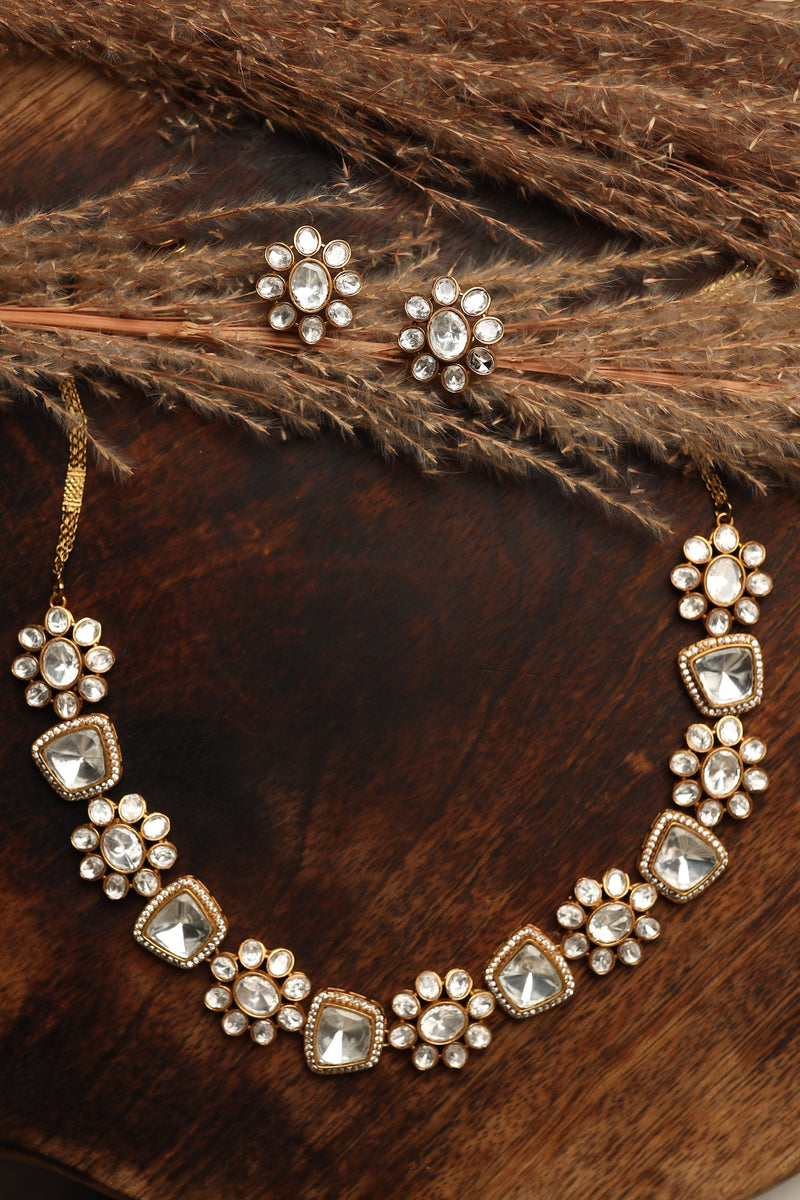 Heer Polki Necklace Set