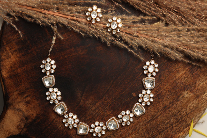Heer Polki Necklace Set