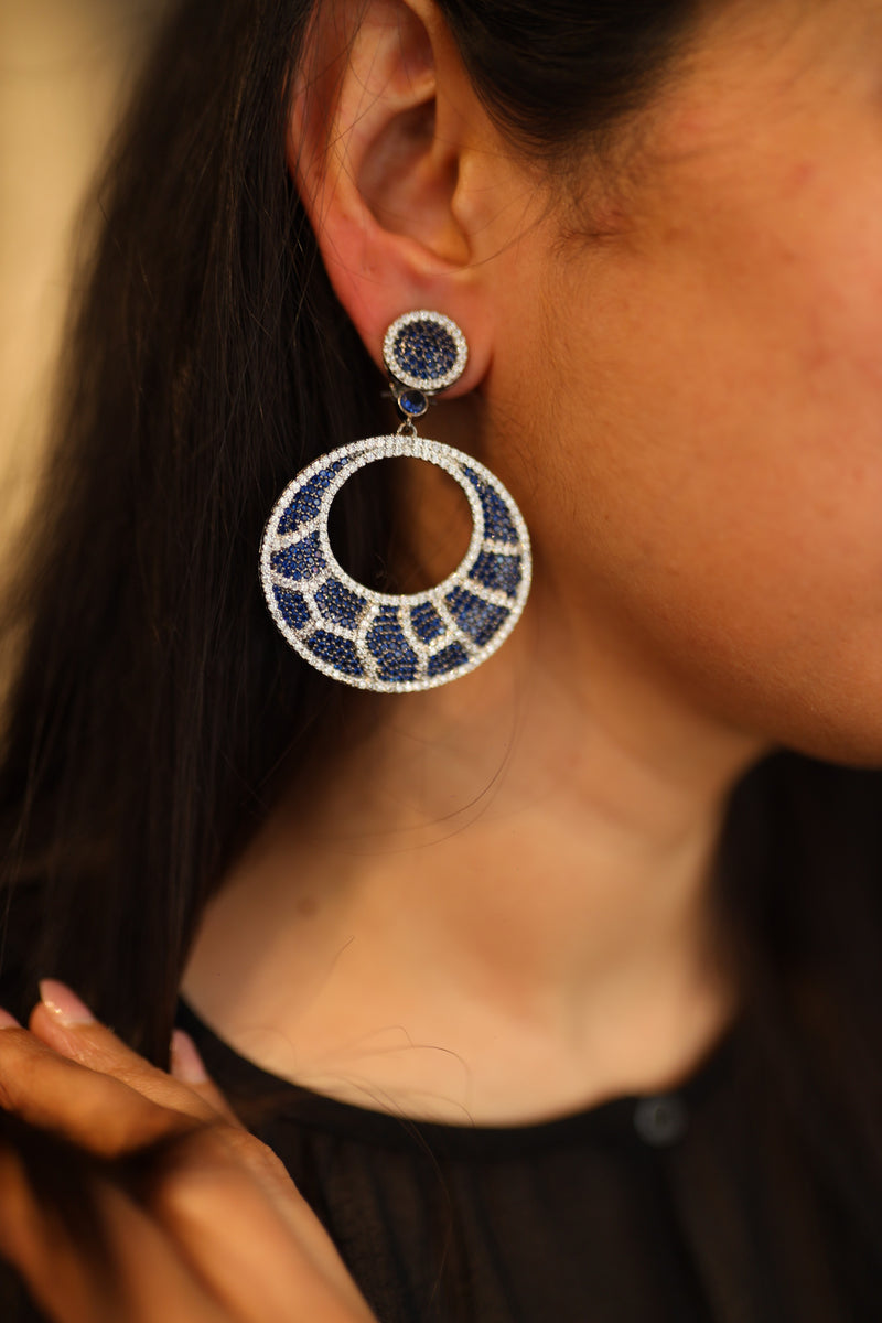 Emma Blue Victorian Earrings