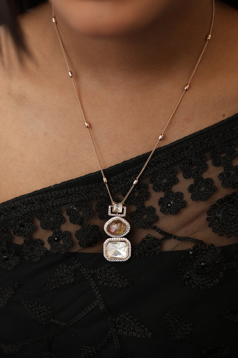 Kruti Pendant Set - Pink