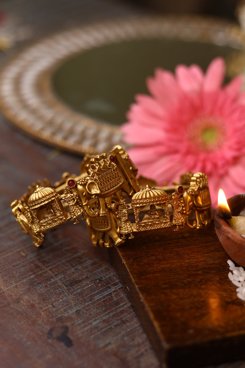 Palanquin Temple Work Bangles