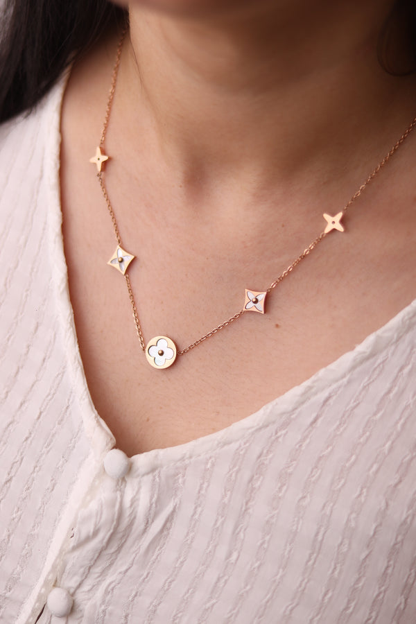 Multi Charm Clover Pendant
