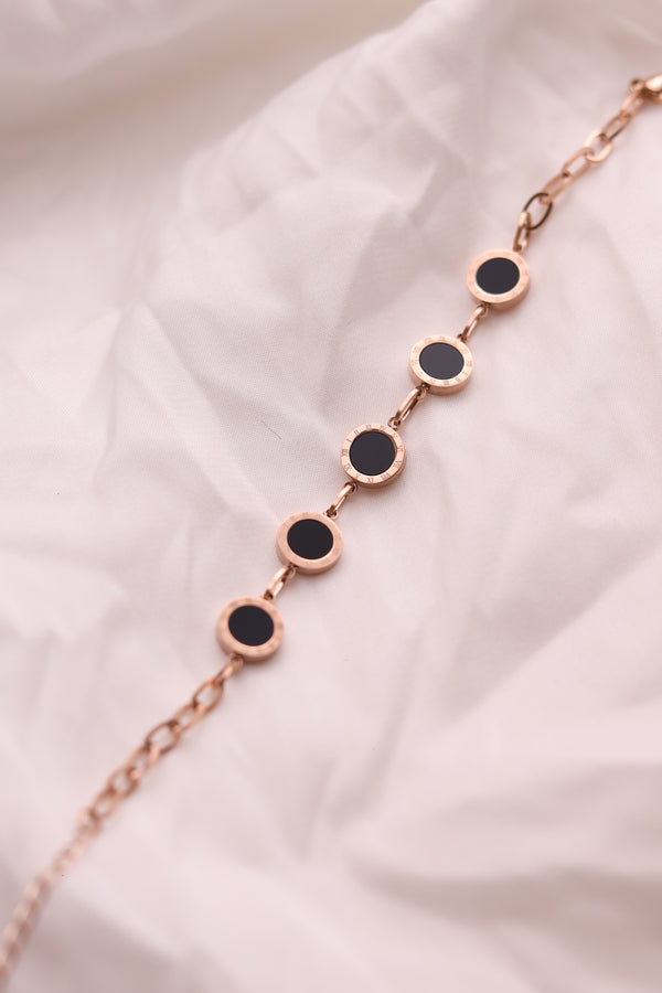 Rose Gold Coin Bracelet