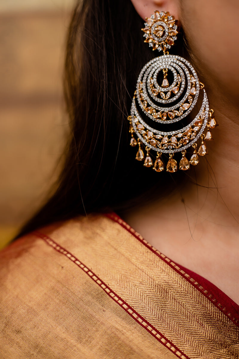 Dual Toned Diamond Chandbalis