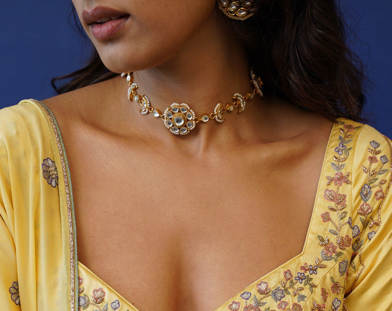 Floral Kundan Choker